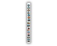 Anwicar Rechthoekige Magneet Bord 1 Kunst - Magnetisch memobord Magnetisch prikbord Wit 100x6 cm