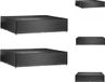 vidaXL Tuinmeubelhoes Zwart 240x240x55 cm