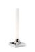Kartell Goodnight Outdoor Tafellamp, werkt op batterijen, dimbaar, H 29 cm, glanzend chroom