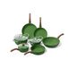 Cook and Pan Cook & Pan 7-Delige Pannenset Groen