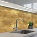 Revêtement mural de cuisine, crédence de cuisine industriel - Texture - Or 150x60 cm