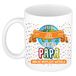 Bellatio Decorations Naam mok papa Joël - wit - keramiek - 300 ml - Vaderdag cadeau