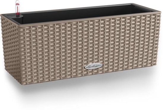 LECHUZA BALCONERA Cottage 50 - Plantenbak - zandbruin - ALL-IN-ONE set