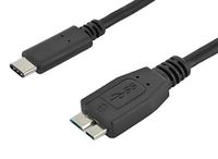 PremiumCord USB 3.1-kabel (USB 3.1-stekker naar stekker, USB 3.0, Micro-B/stekker, 0,6 m)