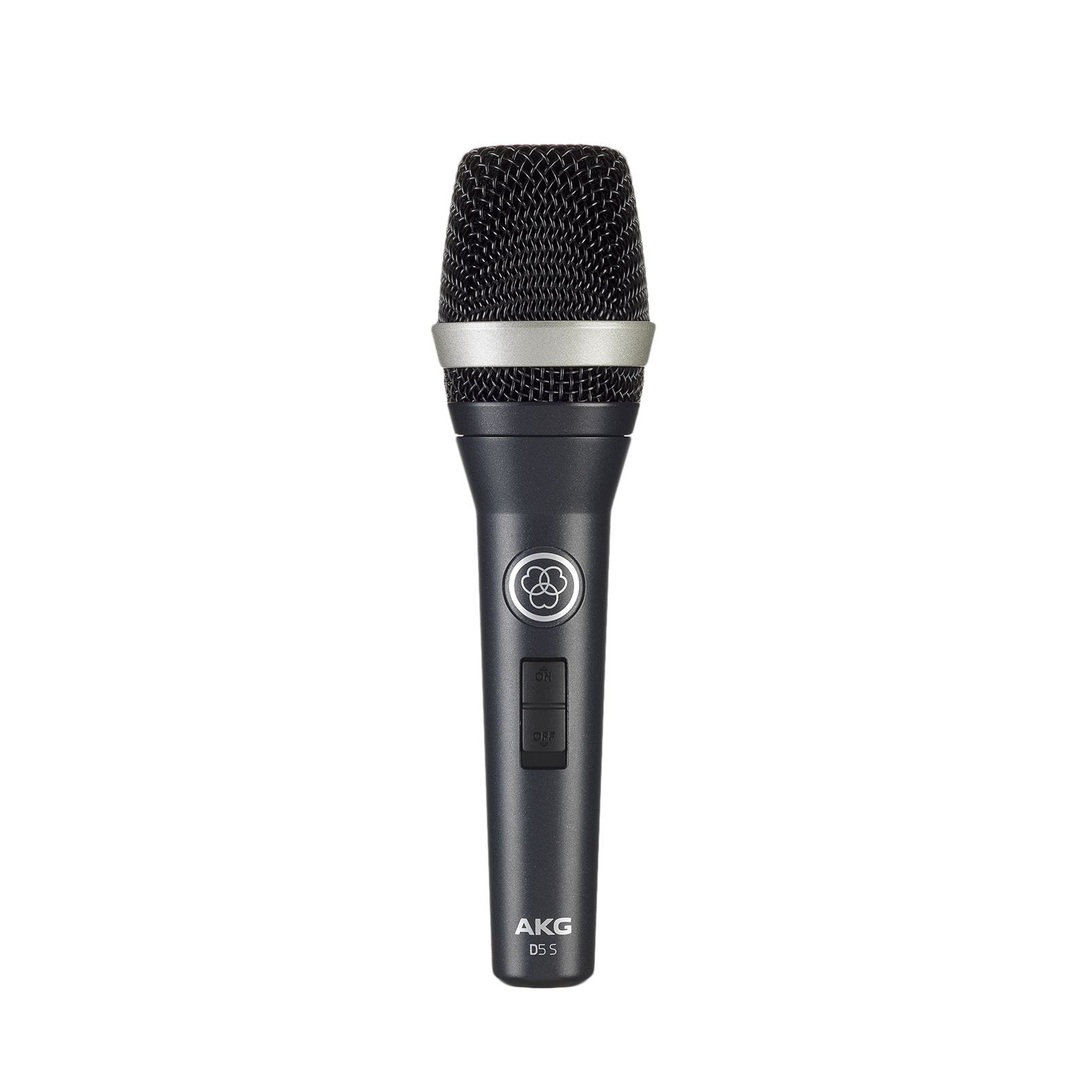 AKG D5 S - Blauwe Microfoon voor Podiumpresentaties - Bedraad - XLR-3 - 70-20000 Hz - Met Aan/Uit Schakelaar