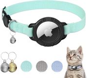 Markenlos SnelShoppen Airtag Kattenhalsband Beige