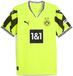 PUMA Borussia Dortmund shirt BVB Anniversary Geel Korte Mouw Gestreept Polyester Elastaan S