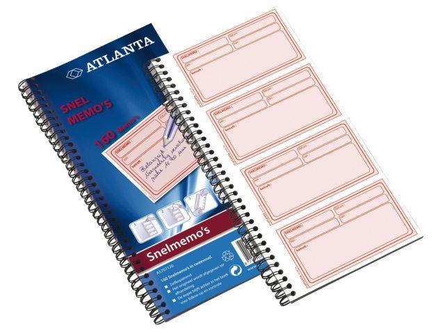Atlanta Snelmemo A5707-120 - 74x125mm - 160x2stuks
