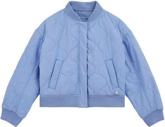 WE Fashion Meisjes oversized bomberjack Lavendel Polyester 110/116