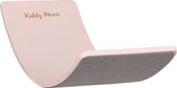KiddyMoon Montessori Balance board boor kinderen - Houten speelgoed voor lichaamscoördinatie - Balanceren voor Baby's - Ontwikkeling - Glijbaan peuter - Vilt Roze