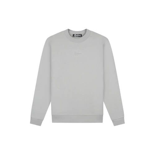 Malelions hoodie met backprint grijs