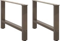 vidaXL - Salontafelpoten - 2 - st - 70x(42-43) - cm - staal - naturel