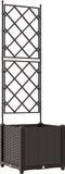 vidaXL Plantenbak Bruin 40 x 40 x 143 cm PP