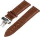 Strap-it Luxe Strap-it Bracelet de montre connectée en cuir - marron