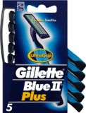Gillette Blue II Plus Wegwerpscheermesjes voor Mannen - 5 stuks