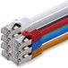 1aTTack.de 2,0 m - 7 kleuren - 7 stuks CAT.7 netwerkkabel patchkabel SFTP PIMF LSZH Gigabit LAN-kabel 10 Gb/s cat7 onbewerkte kabel met RJ45-connector Cat6a compatibel met CAT5 CAT6 cat7 cat8