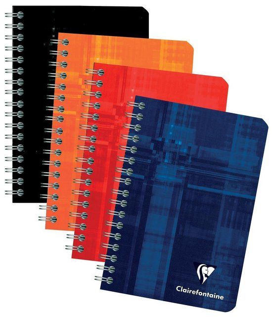 Clairefontaine Notitieboek - DSP - 95x140 - Lijn - 90V - Meerkleurig - 5 stuks
