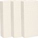 Gerimport Waterverdamper - 3x - creme wit - keramiek - 400 ml - radiatorbak luchtbevochtiger - 7,4 x 17,7 cm