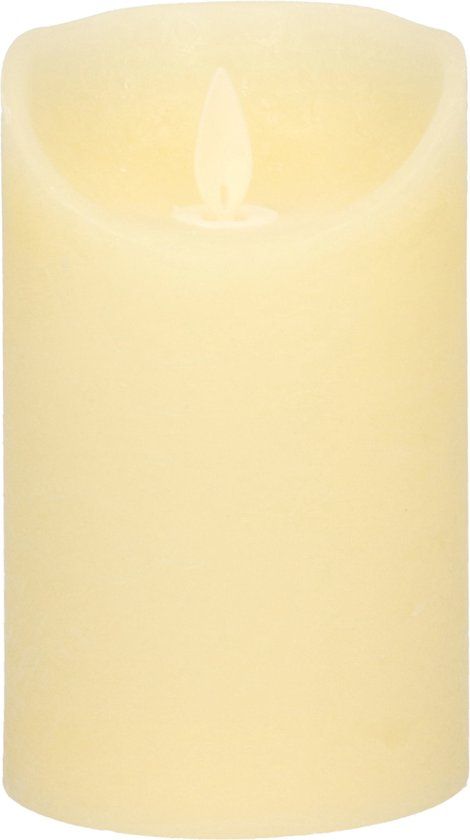 Anna's Collection LED Wax Candle - Ivory White - 12.5cm - Moving Flame