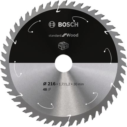 Bosch Standard for Wood - Cirkelzaagblad - 21,6 cm - 48 tanden - 1 stuk
