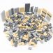 Briques de construction - 300 pièces - Gris foncé, gris clair et beige - Tailles 1x2, 1x4 et formes en L