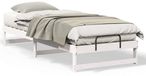 vidaXL Bedframe Wit Massief grenenhout 90 x 220 cm