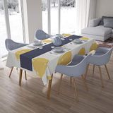 Bonamaison Tafelkleed, Anti-Mold, Sneldrogend, Waterdicht, 100% Polyester Tafellaken, Willekeurig patroon, 140 x 200 Cm
