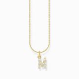 Thomas Sabo KE2252-414-14-L45V Halsketting Dames 925er Zilver 18K geel verguld 38-45cm