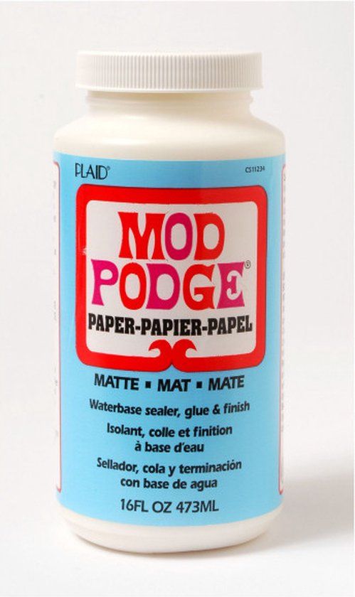 Mod Podge Paper Matte - Lijm vernis en sealer in één - Mat - 473 ml