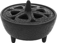 Jhubers Goods Porte-encens en fonte en fer avec design zen