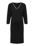 ONLY OLMLOUISE LACE 3/4 V-NECK ABK DRESS JRS Dames Mini jurken Zwart XL
