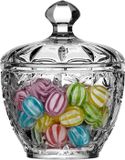 Alessandro Bonbonniere met deksel - Siracusa - gedecoreerd glas - 9 x 11 cm - snoeppot