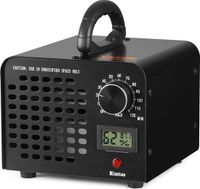 VEVOR Ozongenerator 24000 mg/u Ozonisator 100W Luchtreiniger 300㎡ Ozonapparaat Gebouwrenovatie 0-120 Minuten Timer Deodorant Ozongenerator Vochtigheidsweergave Intelligente Bewaking van het Binnenklimaat