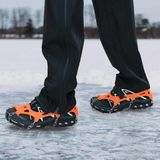 VidaXL Ijs-klemmen voor schoenen oranje l