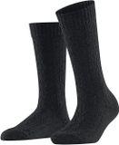 FALKE Modish Fest eenkleurig wol vicose kasjmier sokken dames zwart - maat 35-38