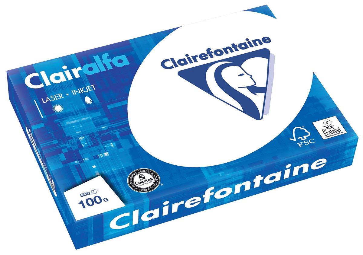 Clairefontaine Clairalfa presentatiepapier A3 100 g pak van 500 vel