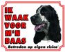Stickerkoning Engelse Cocker Spaniel Waakbord - Ik waak voor mijn