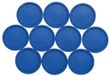 MAUL Ronde magneten blauw ferriet kunststof set | 10 stuks