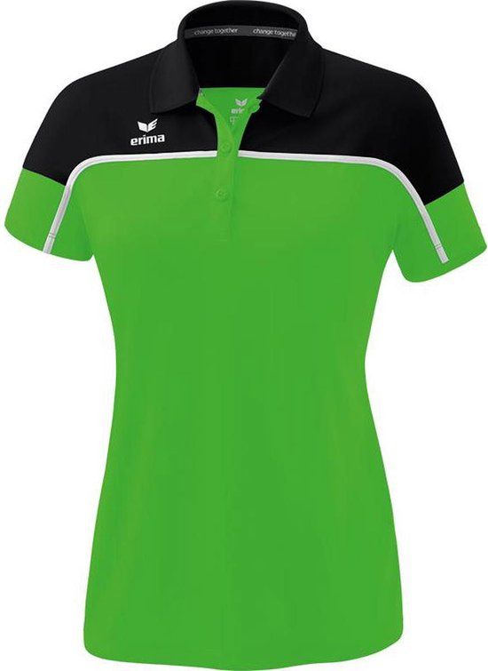 ERIMA Change Polo Dames Green-Zwart-Wit Maat 36