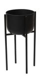 Mister Habitat Plantenstandaard medium mat zwart 33x33x60