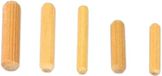 Amig - Houten deuvel - Verbindingsplug voor planken - Ø 8 x 30 mm - 40 stuks - Gegroefde deuvel met afgeschuind uiteinde voor sterkere verbindingen - Grenenhout