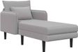 vidaXL Oversized chaise longue Lichtgrijs Bouclé