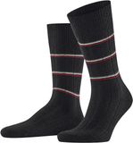 FALKE Lhasa Rib Special Edition eenkleurig wol kasjmier sokken heren zwart - maat 43-46