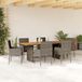 Maison Exclusive - Ensemble de jardin, 7 pièces, avec coussins, gris, en polyrotin