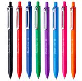 Pentel BX467 Izee Drukbal, 0,7 mm, verpakking met 8 kleuren