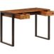 Bureau Table d'écriture 110x55x78 cm Bois massif de Sesham Acier