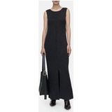 Robe sans manches côtelée bleu fumé Taille : L