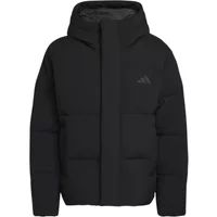 Adidas Sportswear Helionic Down Puffer Jack Met Capuchon - Heren - Zwart