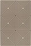 Safavieh Geometrisch Geweven Binnen/Outdoor Vloerkleed, Beachhouse Collectie, BHS123, Creme & Bruin, 122 X 183 cm
