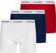 Calvin Klein Homme Boxer Lot De 3 Caleçon sous-Vêtement, Multicolore (White/Red Ginger/Pyro Blue), M